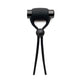 Vibrating Penis Ring Adjustable 10 Modes 3 Speeds Silicone Black