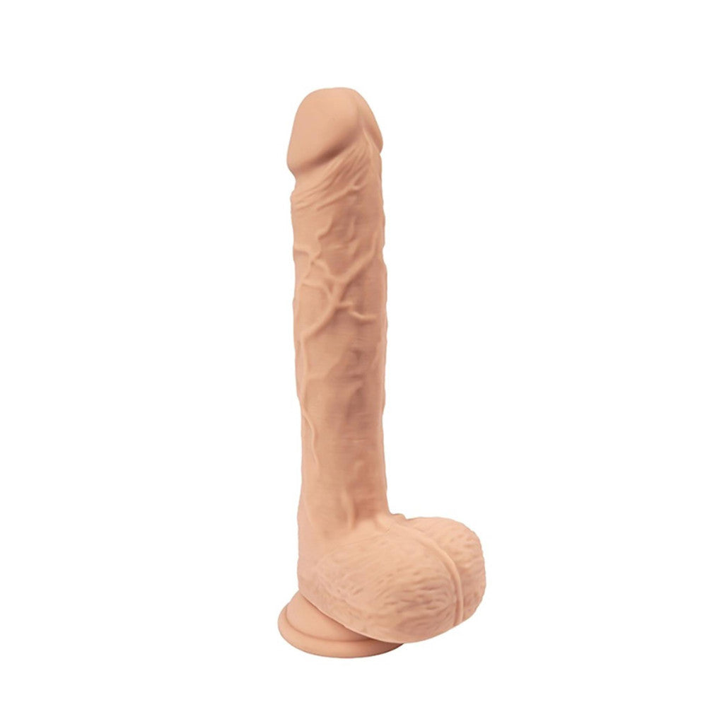 Zeus Dildo Vibrating And Moving Function With Remote Control 21 Cm Black