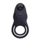 Hermes Penis Ring Vibrating 7 Modes Usb Charging 3.5-5 Cm Black