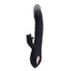 Pluto Vibrator Thrusting Spiral Texture 23 Cm Black