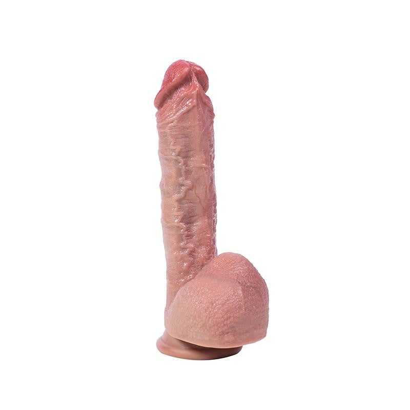 Silicone Dildo Flexible Strong Suction Cup 21 Cm Natural Color