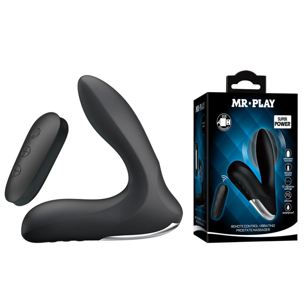Mr Play Prostate Massager With Remote Control And Vibration