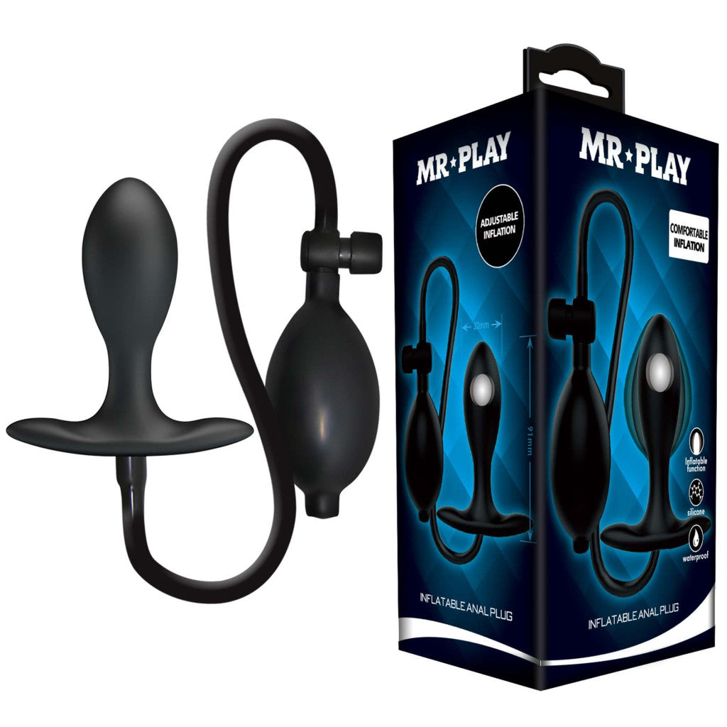Mr. Play Anal Plug Expandable Size P-spot Stimulator Safety Valve Silicone