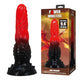 Power Monsters Dildo Rippled Strong Suction Cup 24.5 Cm Black