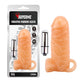 Vibrating Warrior Masturbator Flexible Vibrating 14 Cm Black