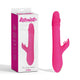 Thrusting Rabbit Vibrator Thrusting Rotating 25.3 Cm Black