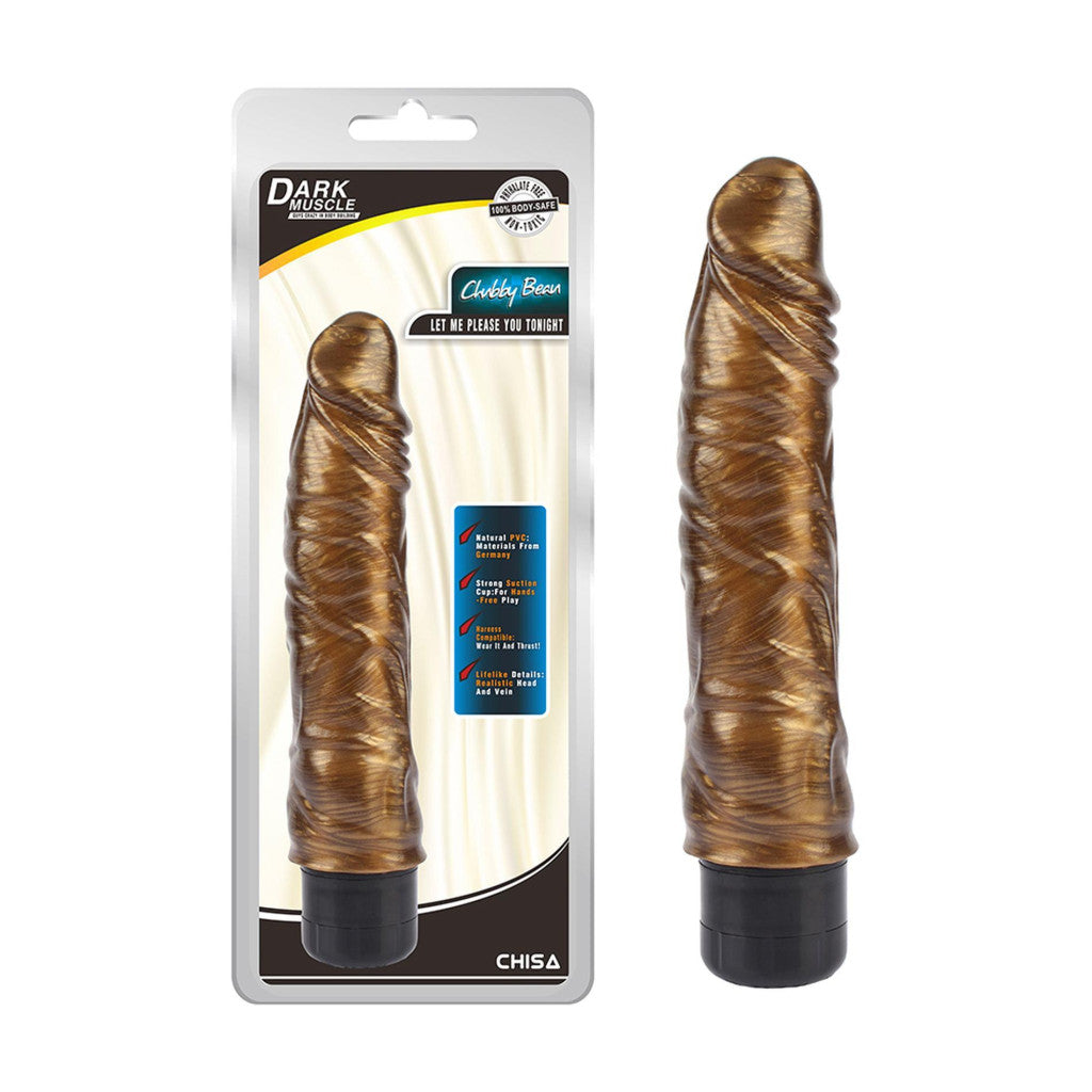 Chubby Vibrator Antibacterial Multi-speed 21.5 Cm Gold