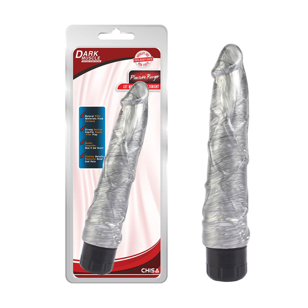 Pleasure Ranger Dildo Realistic 22.5 Cm Silver