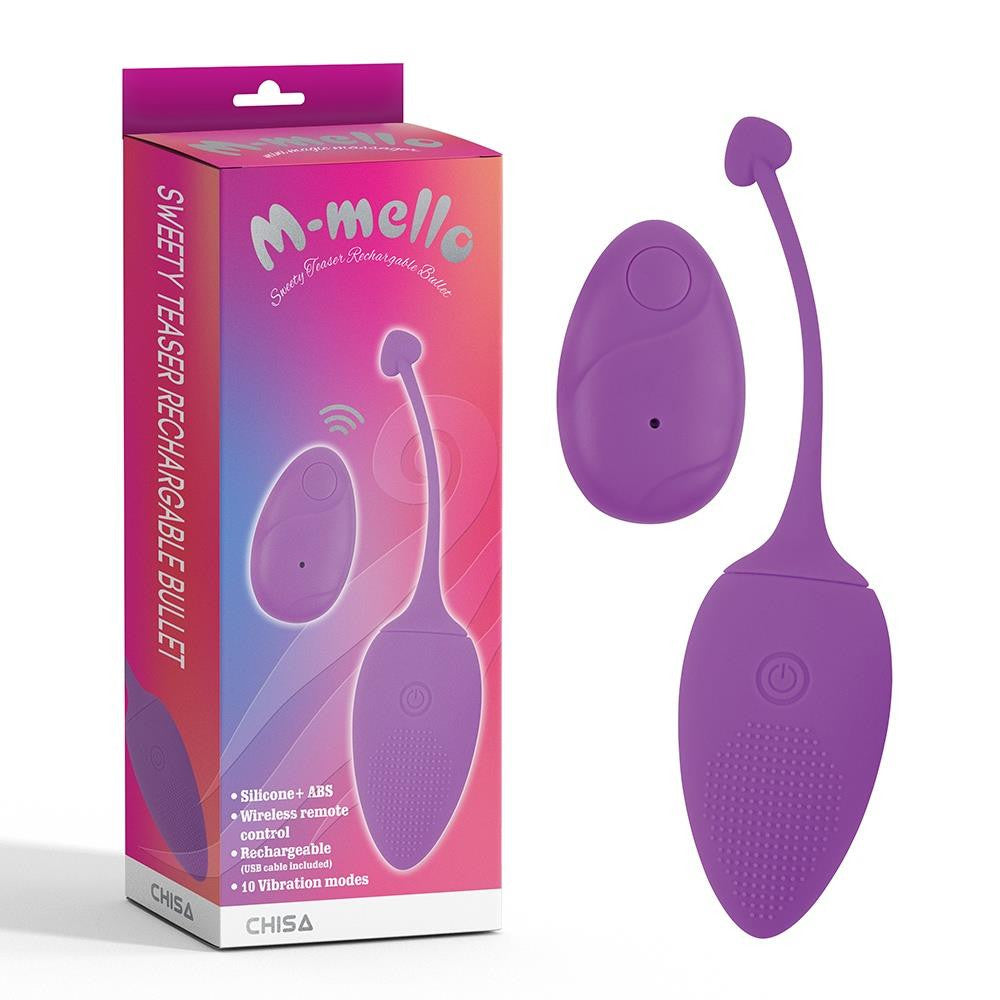 Sweety Teaser Vibrating Egg Remote Control Usb Charging Candy Color