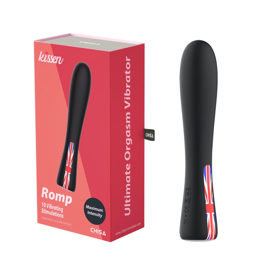 Romp Vibrator 10 Modes Waterproof 18 Cm Black