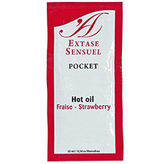 Extase Sensual – Strawberry Flavored Stimulating Oil 10 Ml