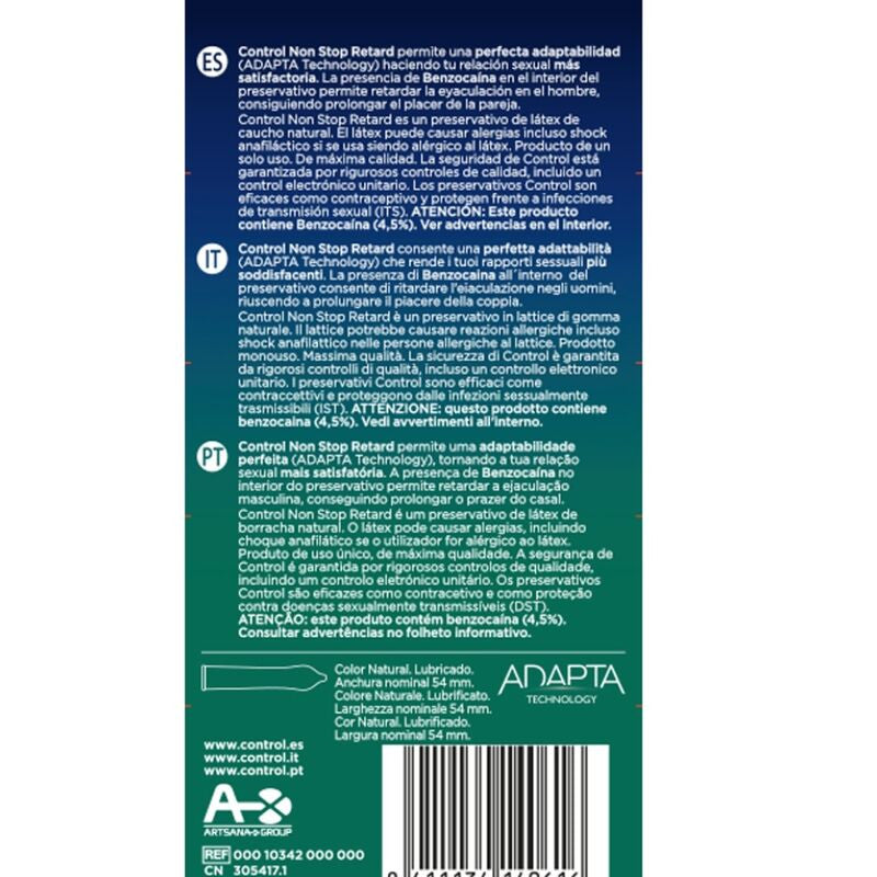 Control - Ejaculation Delay Condoms Pack Of 12