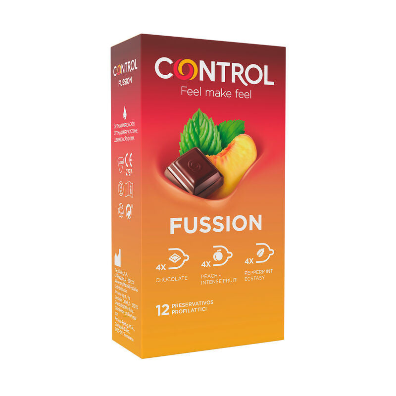 Control - Premium Fusion Condoms In A Pack Of 12