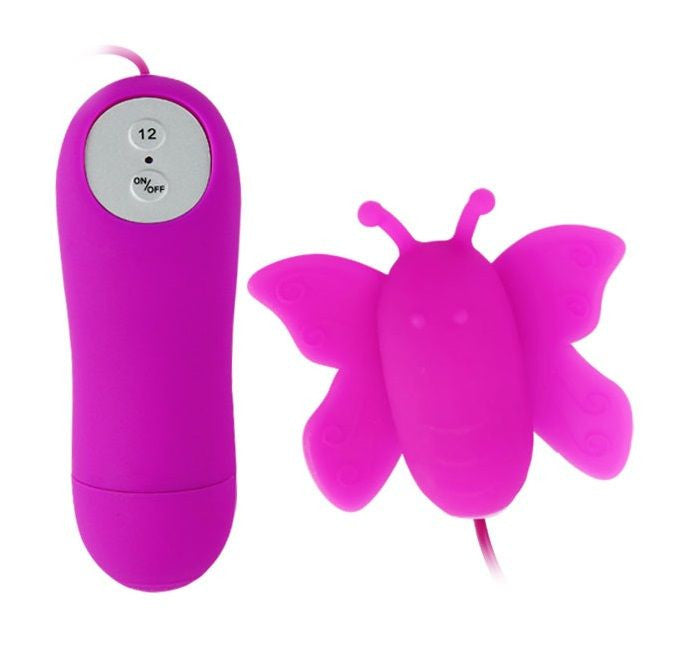 Baile - Butterfly Clitoral Stimulator With Remote Control 12 Speeds