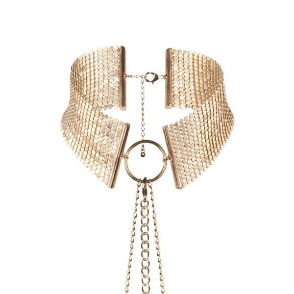 Bijoux - Gold Metal Necklace Sensual Accessory