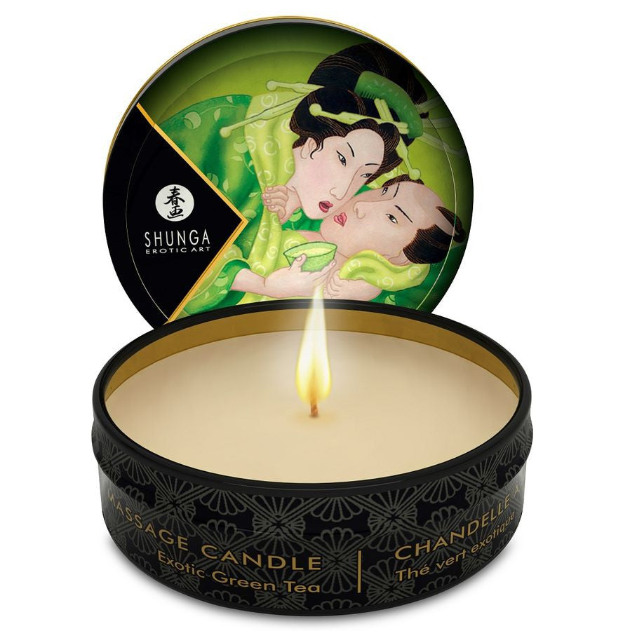 Shunga - Sensual Massage Candle Green 30 Ml