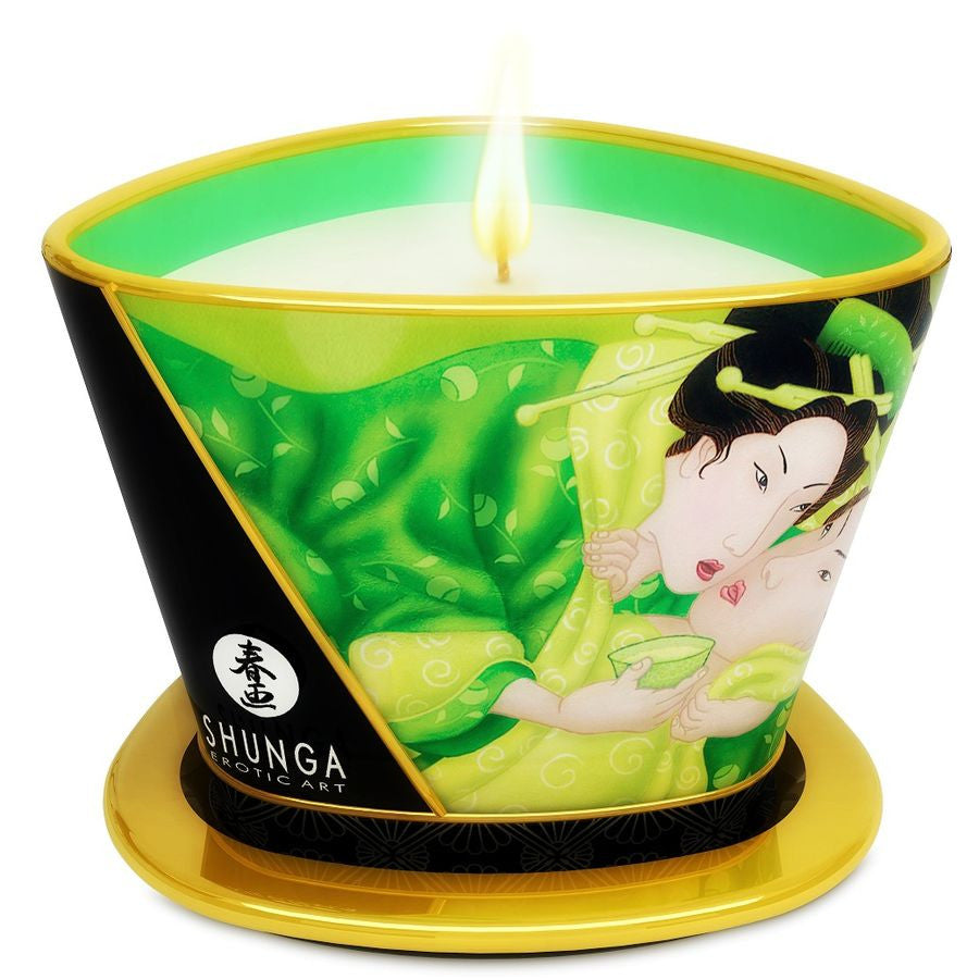 Shunga – Green Candle Massage Oil - Mini Treatment 170 Ml