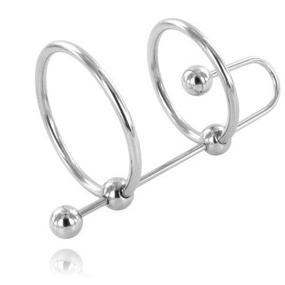 Metal Hard – Extreme Penis Ring With Urethral Blocker