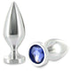Metal Hard – Medium Anal Plug With Aluminum Crystal