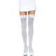 Leg Avenue - Nylon Thigh Highs With Bow White