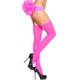 Leg Avenue - Neon Pink Nylon Thigh Highs