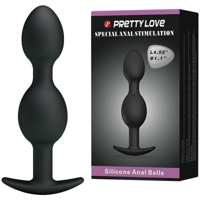 Pretty Love – Silicone Anal Beads 12.5 Cm – Black