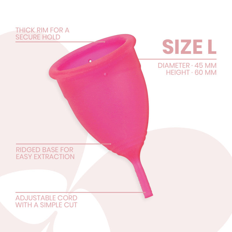 Intimichic - Premium Menstrual Cup Medical Grade Silicone Size L