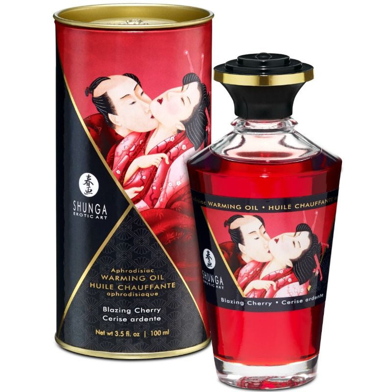Shunga - Sensual Massage Oil With Intense Cherry Flavor