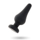 Intense - Premium Black Silicone Anal Plug 9.8 Cm