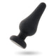 Intense Pipo M - Premium Black Silicone Anal Plug 11 Cm