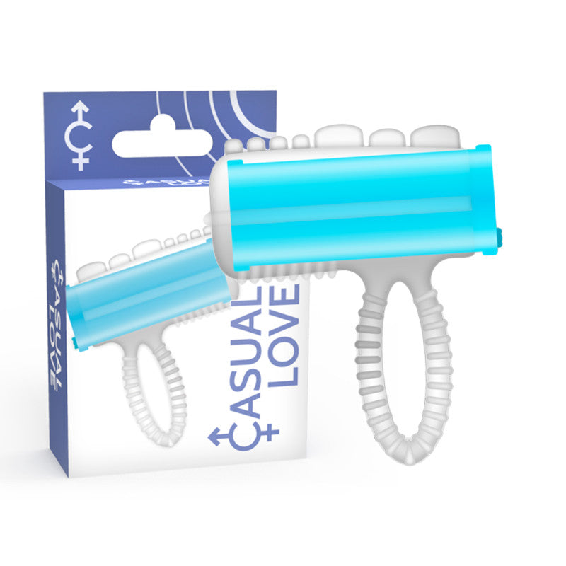 Casual Love – Tongue Vibrating Ring In Blue