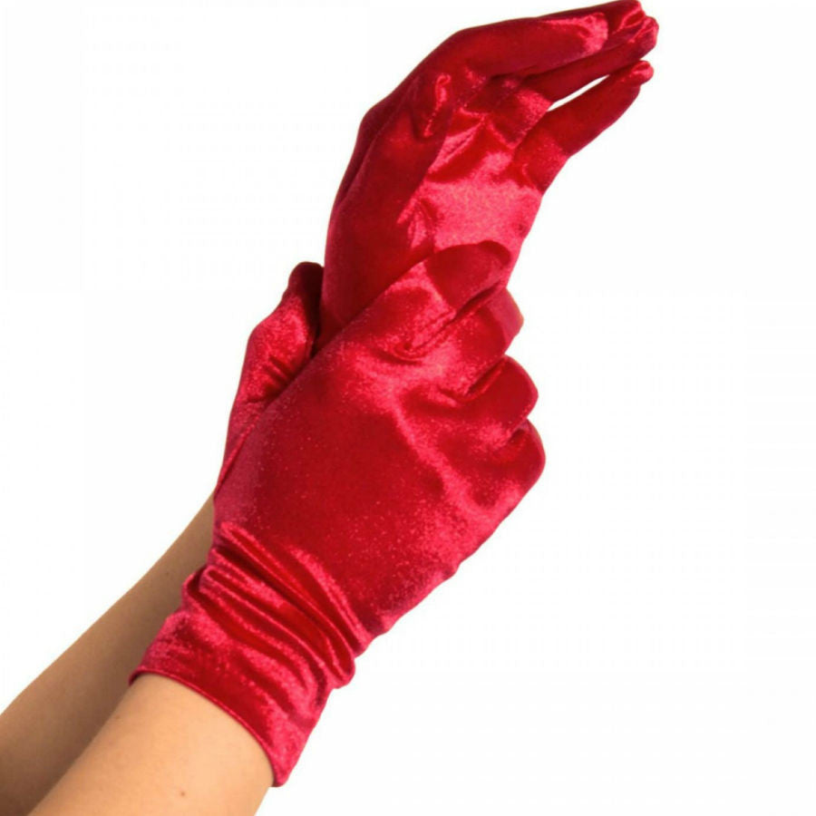Leg Avenue – Silk Sensual Red Gloves