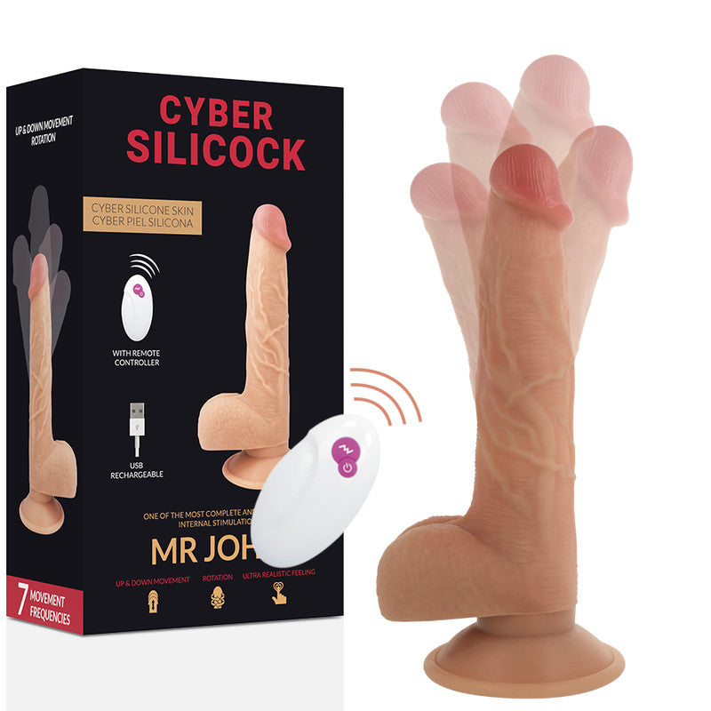Cyber Silicock – Remote-controlled Realistic Dildo 23.88 Cm