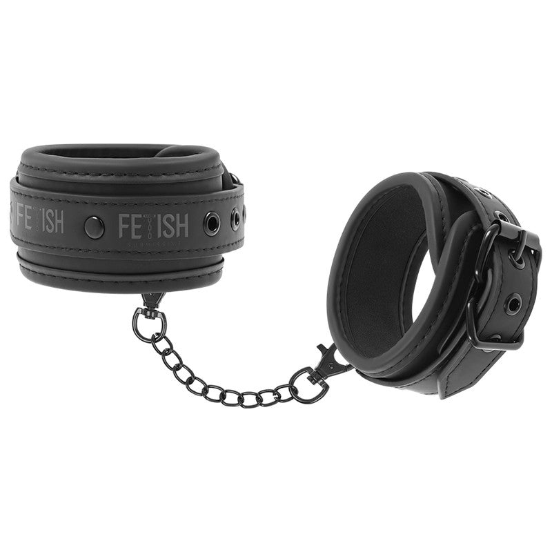 Fetish Submissive – Vegan Leather Ankle Cuffs With Soft Lining