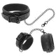 Fetish Submissive – Vegan Leather Necklace And Handcuffs