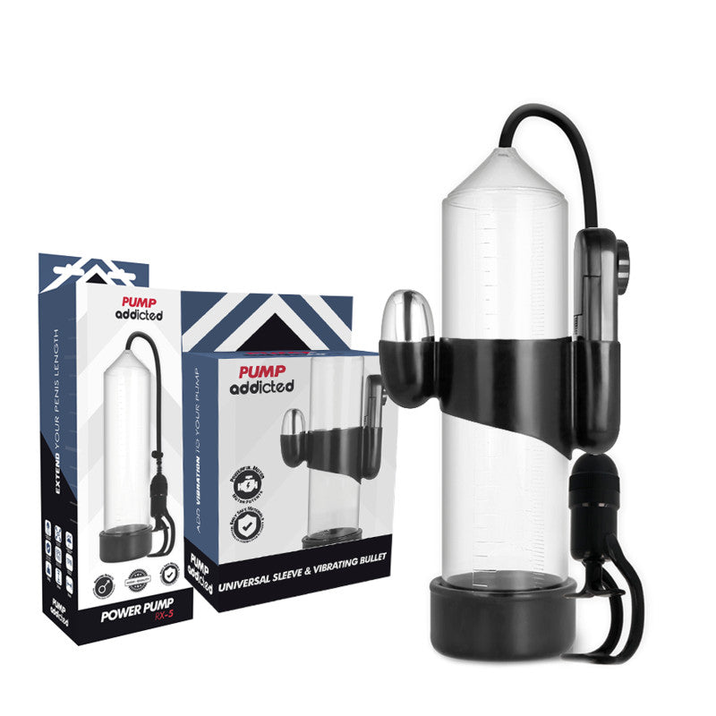Pump Addicted Rx5 – Transparent Premium Vibrator