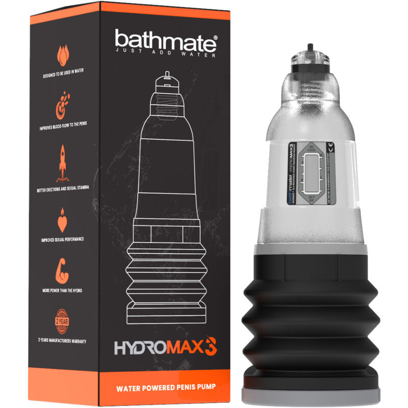 Bathmate Hydromax 3 – Transparent Water-based Penis Pump