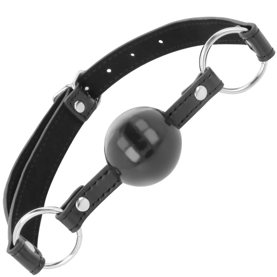 Darkness - Black Ball Gag For A Stimulating Experience