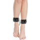 Darkness – Adjustable Black Leather Anklet With Padlock
