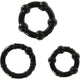 Seven Creations – Set Of Three Black Penis Rings