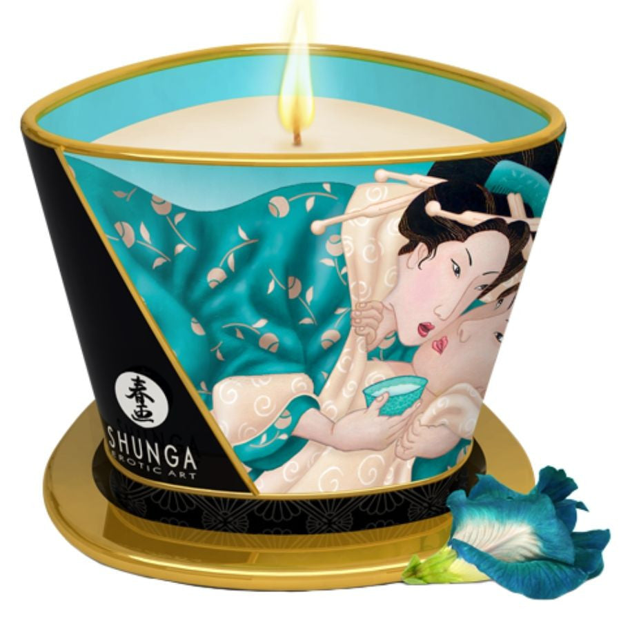 Shunga - Sexy Massage Candle 170 Ml With Floral Scent