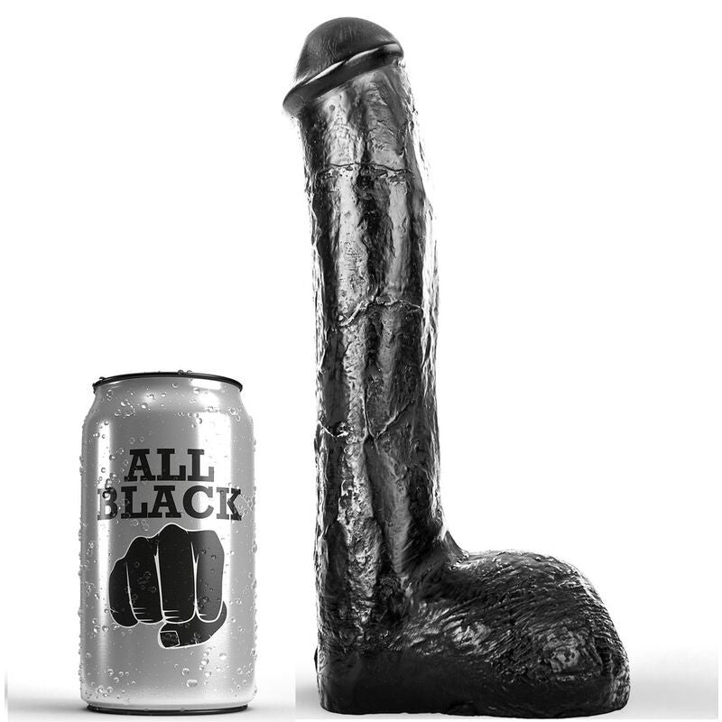 All Black – Realistic Anal Vibrator 23 Cm