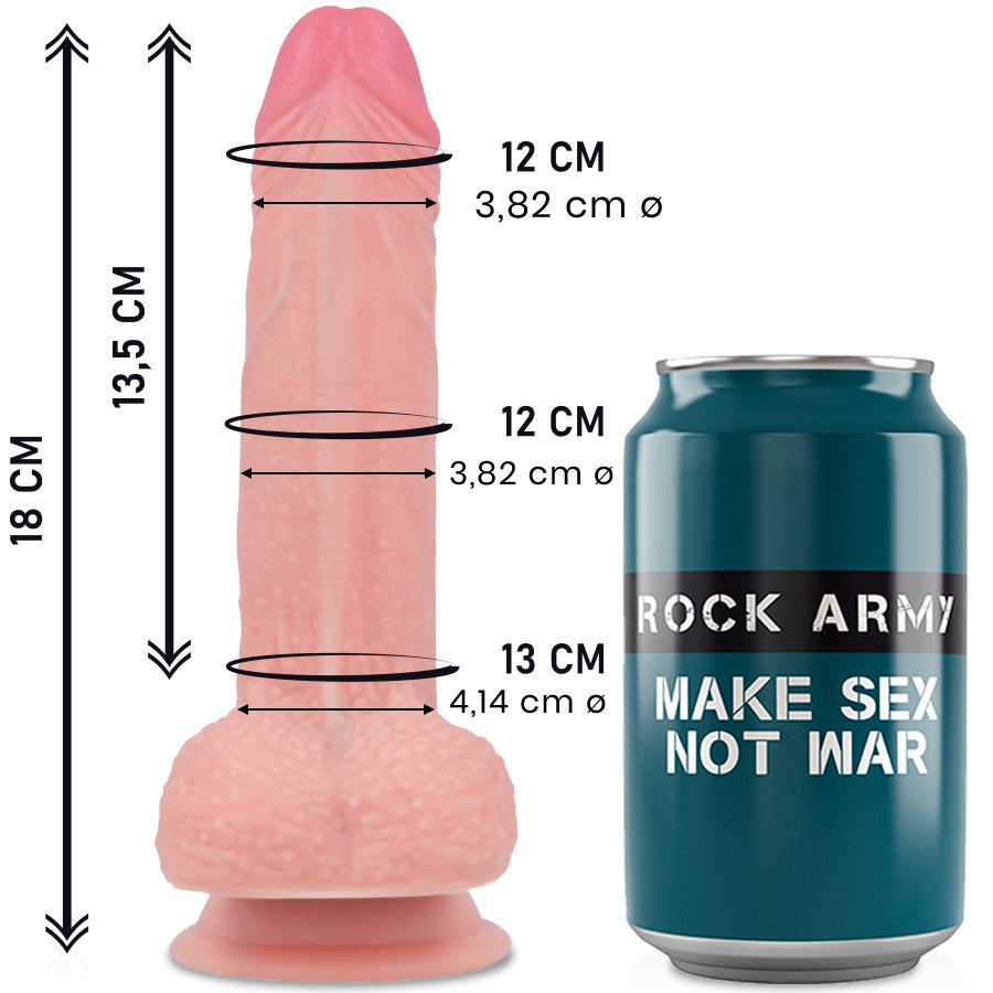 Rockarmy – Premium Realistic 18 Cm Silicone Vibrator