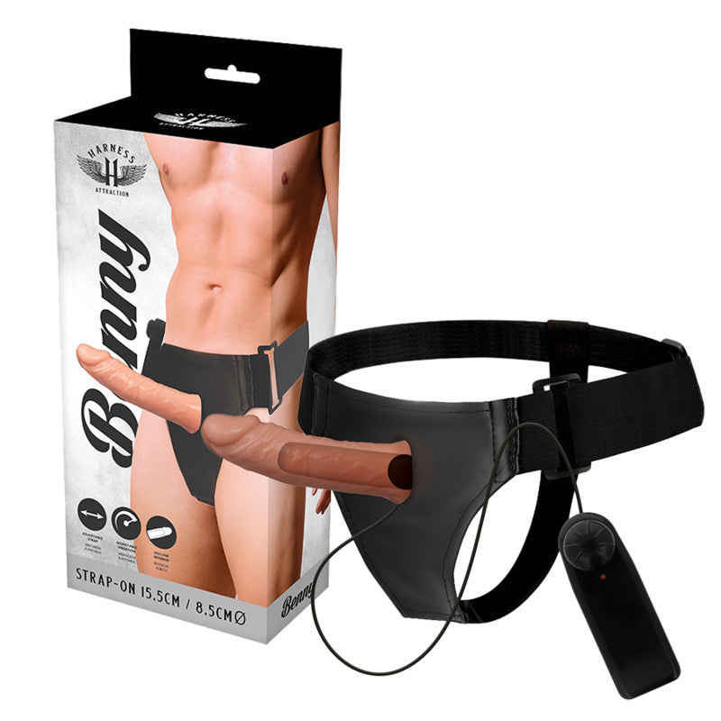 Harness Attraction - 15 Cm Vibrating Penis Mask