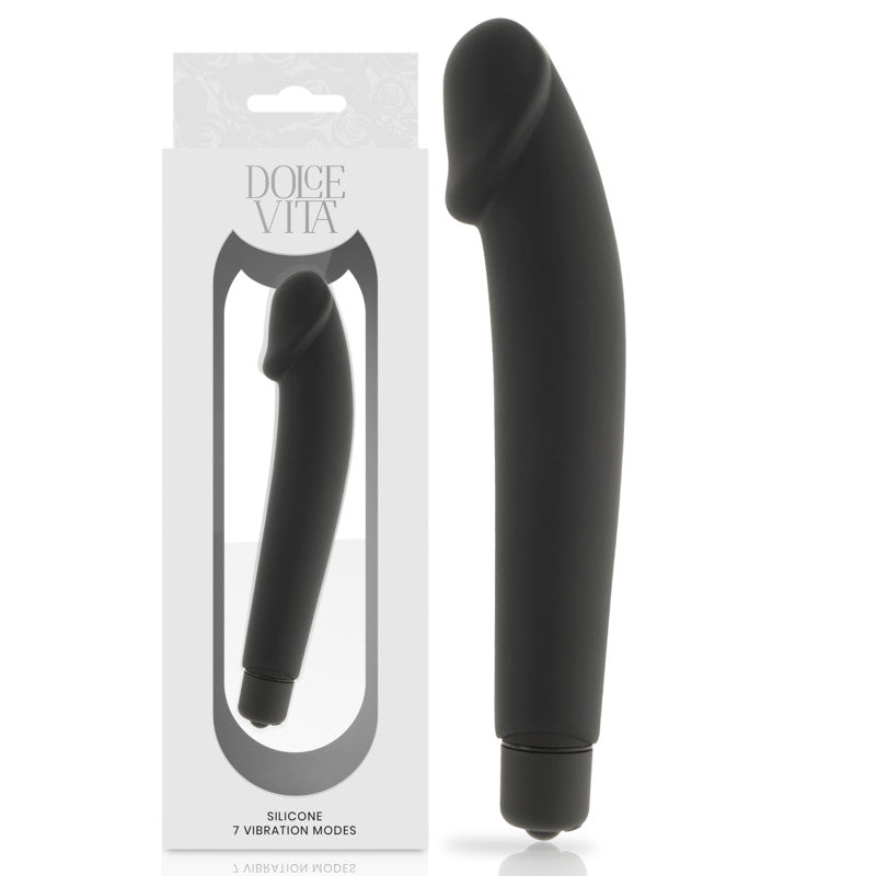 Dolce Vita – Lifelike Black Silicone Vibrator