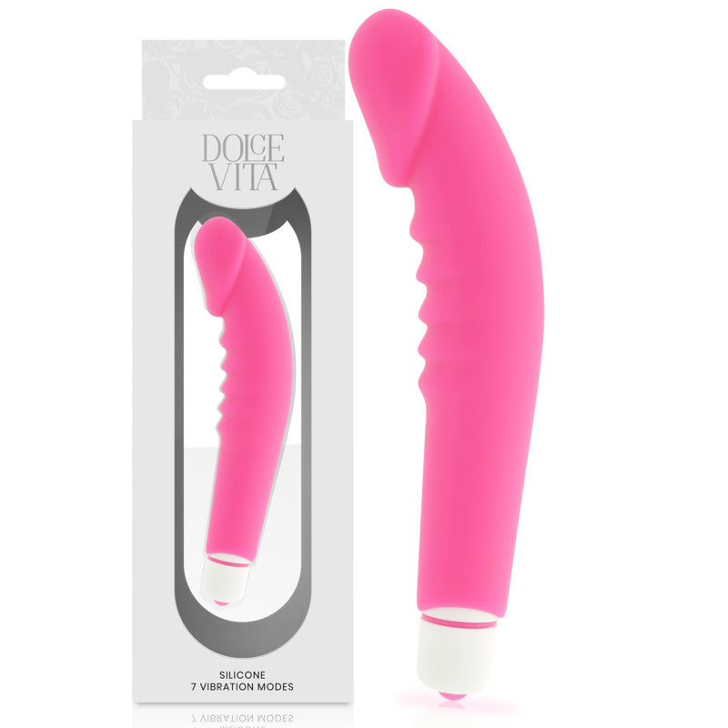 Dolce Vita – Lifelike Pleasure Pink Silicone Vibrator