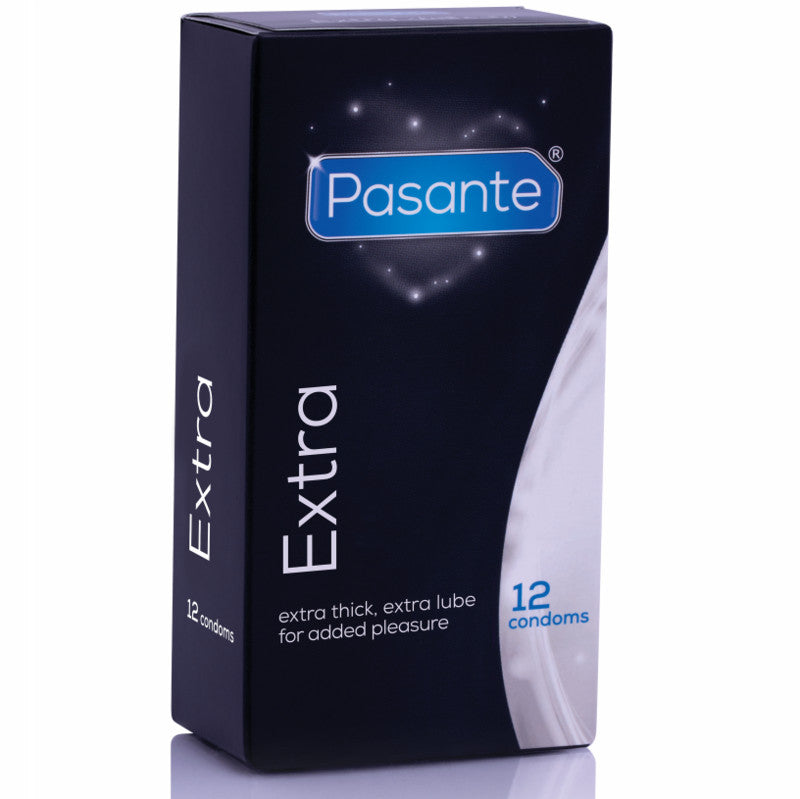 Pasante Extra – Extra Thick Condoms 12 Pcs.