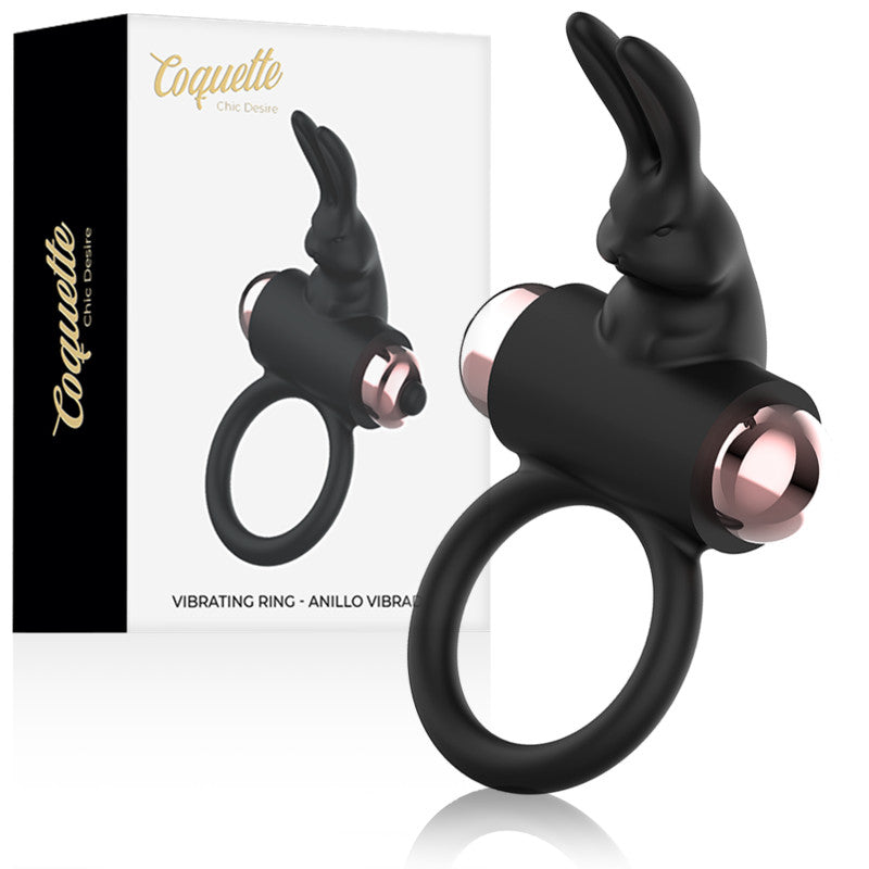 Coquette Chic Desire – Vibrating Penis Ring Black/gold