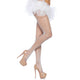 Leg Avenue - Premium White Tights In Large Sizes