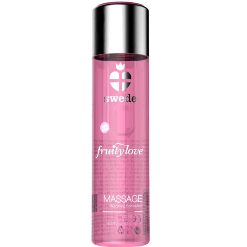 Swede Fruity Love – Sparkling Strawberry Massage Oil With A Warming Effect
